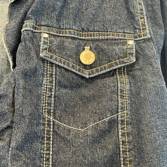 NorthStyle Women’s Denim Ruffle Jean Jacket Size 1X - Picture 3 of 13